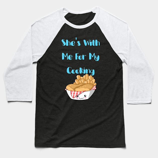 Chef,cook, kitchen, Breakfast, Cooking Chef, breakfast, Cooking Chef, Cooking is my hobby, I Like Cooking, Love Cooking, Professional Chef, Chef Jobs, Chef Knives, Baseball T-Shirt by Lin Watchorn 